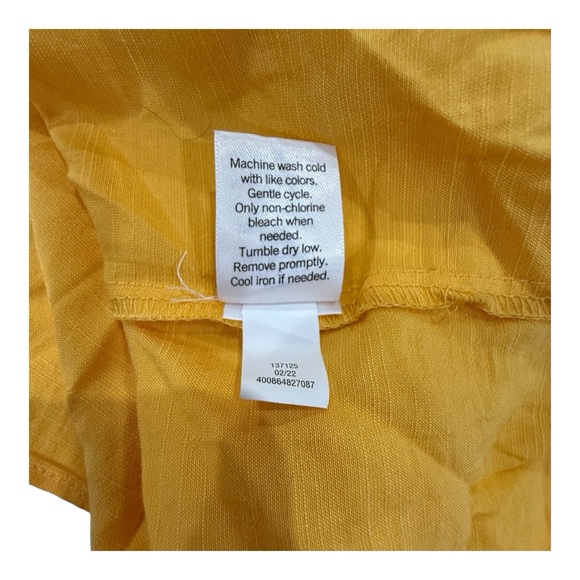 NWT Nine West Flowy Yellow One Shoulder Tiered Maxi Dress A Line - Picture 4 of 4